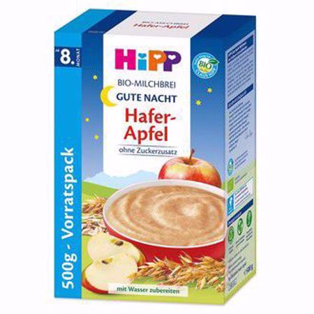 Picture of HiPP Bio-Milchbrei Gute Nacht Hafer Apfel 500g (德國喜寶有機蘋果穀物燕麥晚安米粉500g)